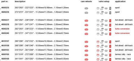 Arbre à cames Catcams pour Opel (moteur CIH 1,6l à 2,4l)