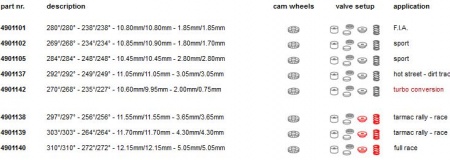 Arbre à cames Catcams pour Peugeot 205 Rallye 1,3l