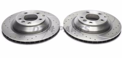 Disques arrière rainurés perçés 358x28mm pour Porsche Cayenne / Audi Q7 / VW Touareg