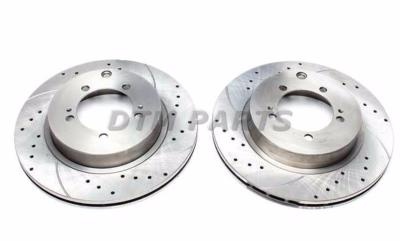 Disques arrières rainurés perçés pour Mitsubishi Lancer Evo 6 / 7 / 8