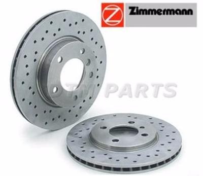 Disques avant perçés ZImmermann Audi A3 (8L) 1,8l 20v + 1,9l TDI 90