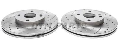 Disques avant rainurés perçés 240x18mm pour Nissan 100NX