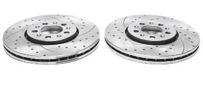 Disques avant rainurés perçés 280x24mm pour Renault Safrane, Laguna, Espace