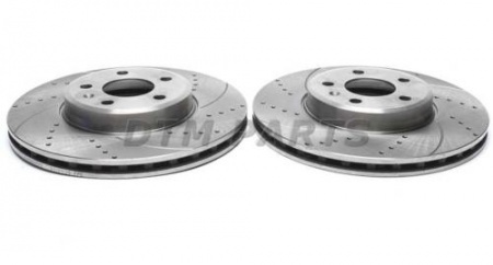 Disques avant rainurés perçés 294x22mm pour Mazda RX-7 type FD