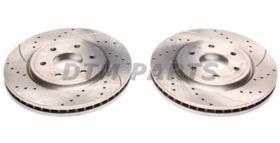 Disques avant rainurés perçés 295,5x28mm pour Nissan Navara / pathfinder