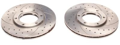 Disques avant rainurés perçés 295x20mm pour Nissan Patrol Y60 / Y61