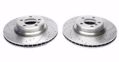 Disques avant rainurés perçés 348x30mm pour BMW Série 5 E60 / Série 7 E65