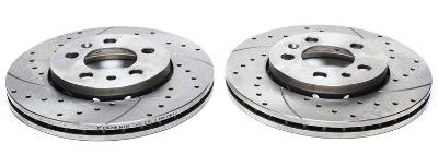 Disques avant rainurés perçés pour Mercedes ML 345x31,9