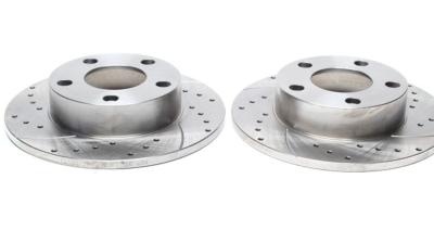 Disques de frein arrière rainurés perçés 245x9,9 pour Audi A4 / Vw passat