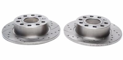 Disques de frein arrière rainurés perçés 255x10 pour VW Scirocco / Skoda Octavia