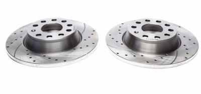 Disques de frein arrière rainurés perçés 286x12 pour VW Scirocco / Skoda Octavia