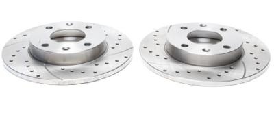 Disques de frein avant rainurés perçés 240x11mm pour Fiat Seicento