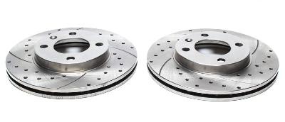 Disques de frein avant rainurés perçés 247x20,4 pour Peugeot 106 / Citroen Saxo