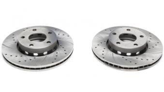 Disques de frein avant rainurés perçés 276x25mm pour Audi S2