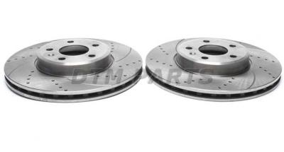 Disques de frein avant rainurés perçés 280x26 pour Hyundai Coupe 2002-2009