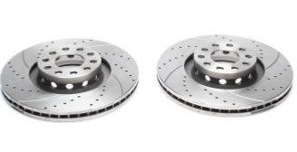 Disques de frein avant rainurés perçés 323x30 pour VW Phaeton / Audi A6 / A8