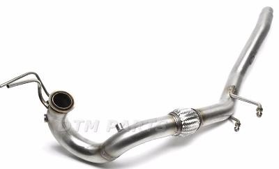 Downpipe d\'échappement inox AUDI A3 8P / VW Golf 5 1,9l TDI et 2,0l TDI