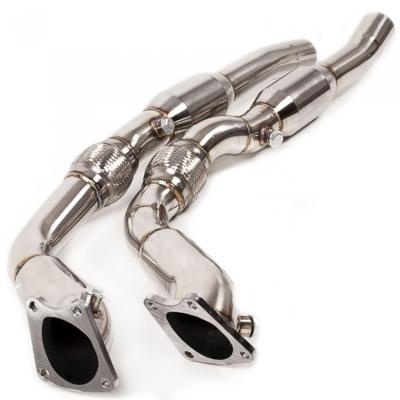 Downpipe inox avec cata sport  Audi RS6 V8 Bi-turbo