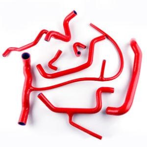 Durites silicone renforcée pour Volkswagen Golf 3 VR6 rouge