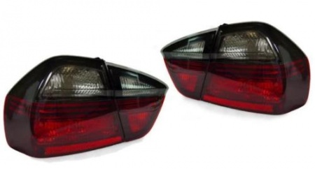 Feux arrière rouge / noir black line BMW Série 3 E90 2005-2009