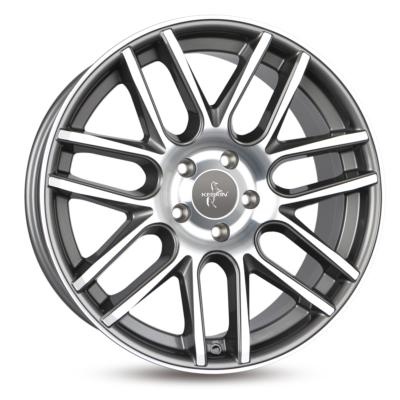 Jante alu Keskin KT14 19x8\  5x112 ET42, Gris titan/Poli