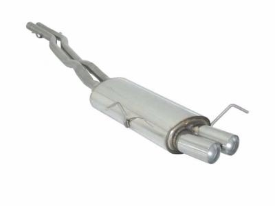 Ligne d\'échappement inox BMW 330d E46