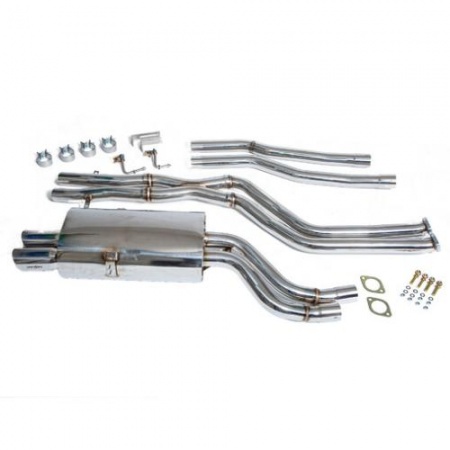 Ligne d\'échappement inox BMW E46 6cylindres M54