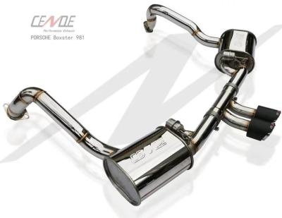 Ligne d\'échappement inox CENDE avec clapets - Porsche Boxster 981