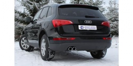 Silencieux d\'échappement inox Audi Q5 2,0L TDI