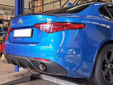 Suppression de silencieux arrière inox Alfa Romeo Giulia 2,0l