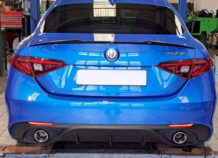 Suppression de silencieux arrière inox Alfa Romeo Giulia 2,0l