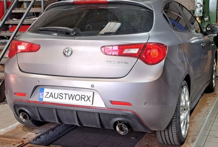 Suppression de silencieux arrière inox Alfa Romeo Giulietta 1,7l TB