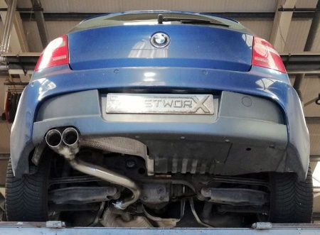 Suppression de silencieux arrière inox BMW 130i M Sport E81 E87 