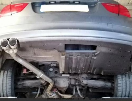 Suppression de silencieux arrière inox BMW 325i E90 E91 N53