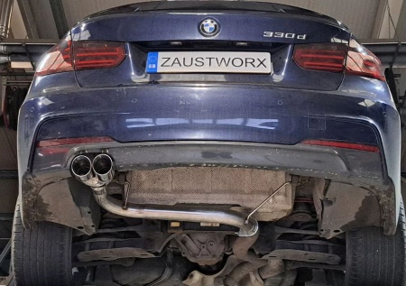 Suppression de silencieux arrière inox BMW 330d F30