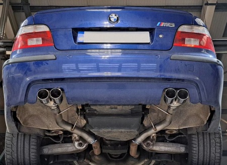 Suppression de silencieux arrière inox BMW M5 E39 5,0l V8