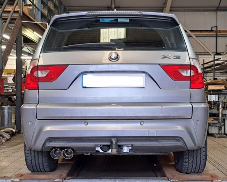 Suppression de silencieux arrière inox BMW X3 E83 2,0l diesel